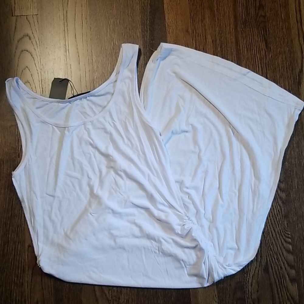 NWT White tank top dress